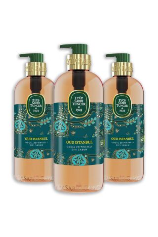 Eyüp Sabri Tuncer Oud İstanbul Doğal Zeytinyağlı Sıvı Sabun 500 ml x 3 Adet