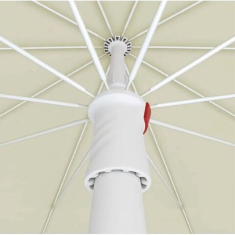 10 Telli Plaj Bahçe Balkon Şemsiyesi Eğilebilir 200 cm Kalın Kumaş