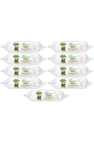 Baby Turco Yeşil Çam, Sabun Pratik Yüzey Temizlik Havlusu 100'lü X 9