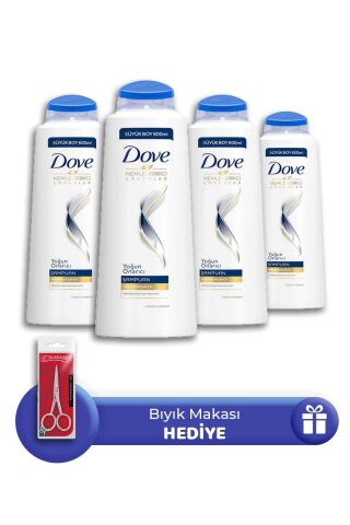 Dove Yoğun Onarıcı Şampuan 600 ML 4 Adet, Bıyık Makası Hediye
