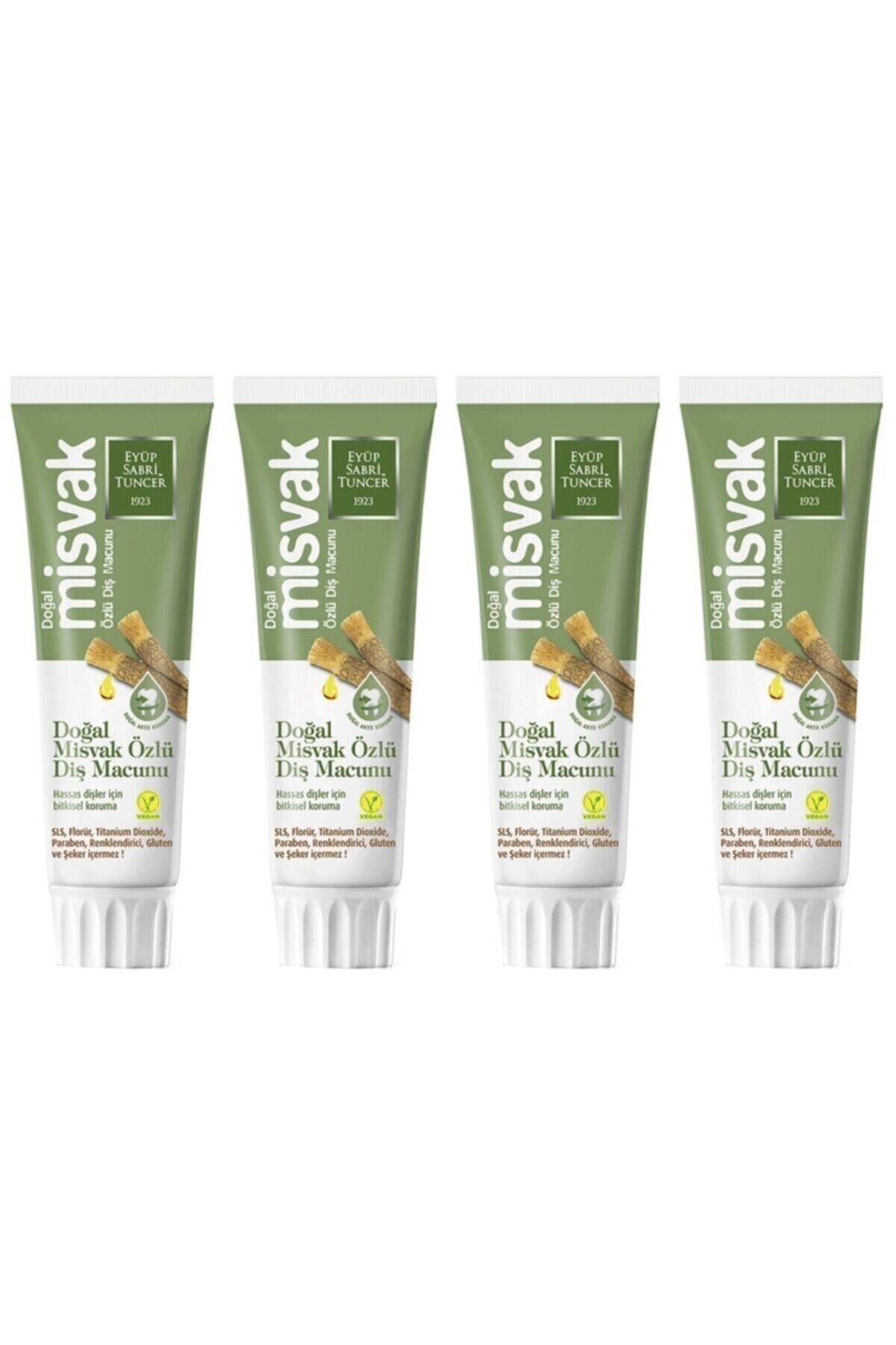Eyüp Sabri Tuncer Doğal Misvak Özlü 75 ml Diş Macunu x 4 Adet