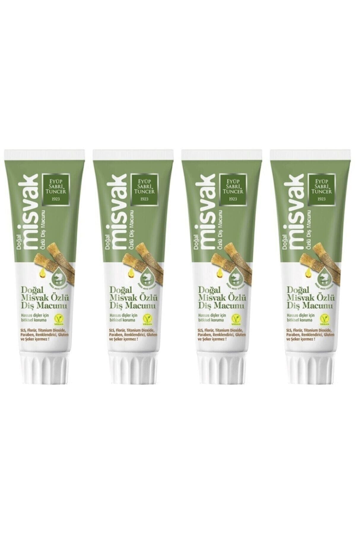 Eyüp Sabri Tuncer Doğal Misvak Özlü 75 ml Diş Macunu x 4 Adet