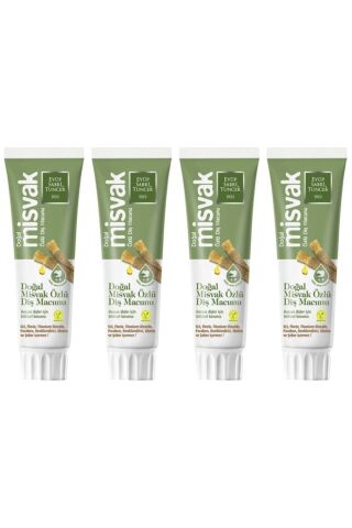 Eyüp Sabri Tuncer Doğal Misvak Özlü 75 ml Diş Macunu x 4 Adet