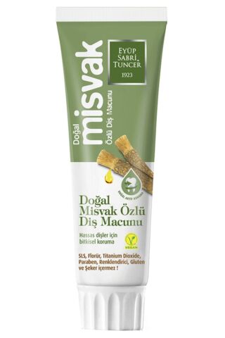 Eyüp Sabri Tuncer Doğal Misvak Özlü 75 ml Diş Macunu x 4 Adet