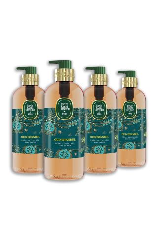 Eyüp Sabri Tuncer Oud İstanbul Doğal Zeytinyağlı Sıvı Sabun 500 ml x 4 Adet
