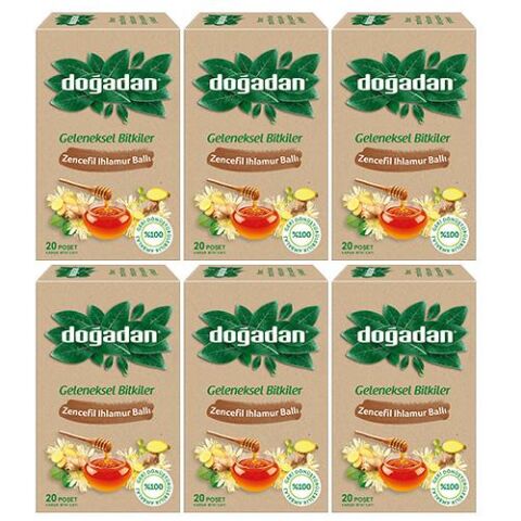 Doğadan Zencefil Ihlamur Ballı Çay x 6 Adet