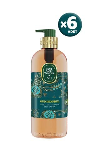 Eyüp Sabri Tuncer Oud İstanbul Doğal Zeytinyağlı Sıvı Sabun 500 ml x 6 Adet