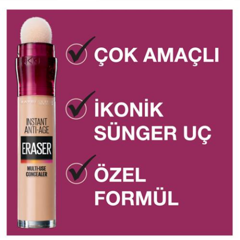 Loreal Paris Telescopic Maskara, Baby Skin Gözenek Gizleyici, Conceller 07 Sand, Yüz Temizleyici 250 ml ve ROSIE