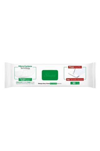 Easy Clean Beyaz Sabun Katkılı Mopa Uyumlu Yer Temizlik Havlusu 50 Yaprak