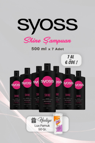 7 AL 6 ÖDE Syoss Şampuan Shine 500 ml, Pamuk Hediyeli