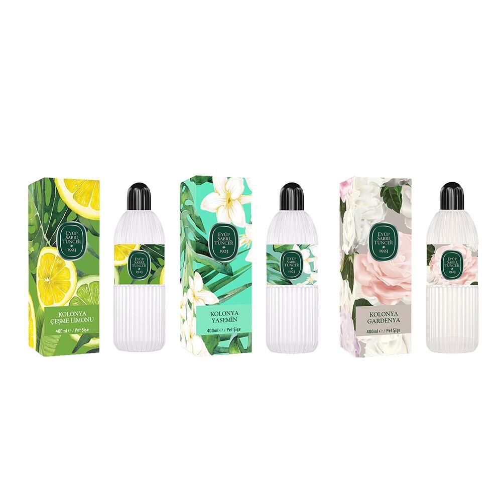 Eyüp Sabri Tuncer Kolonya Çeşme Limonu, Yasemin ve Gardenya Pet Şişe 400 ml