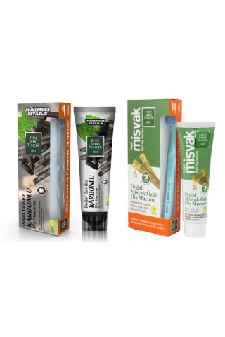 Eyüp Sabri Tuncer Doğal Misvak Özlü ve Bambu Diş Macunu 75 ml + Diş Fırçası Hediyeli