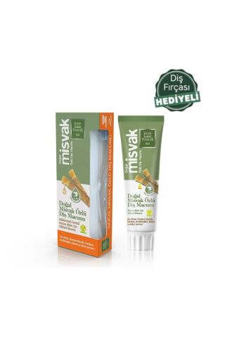 Eyüp Sabri Tuncer Doğal Misvak Özlü ve Bambu Diş Macunu 75 ml + Diş Fırçası Hediyeli