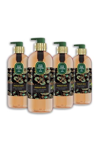 Eyüp Sabri Tuncer Indian Oud Doğal Zeytinyağlı Sıvı Sabun 500 ml x 4 Adet