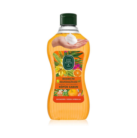 Eyüp Sabri Tuncer 1,5 L + 500 Ml Bodrum Mandalinası Köpük Sabun Bubble Gum Koku Hediye