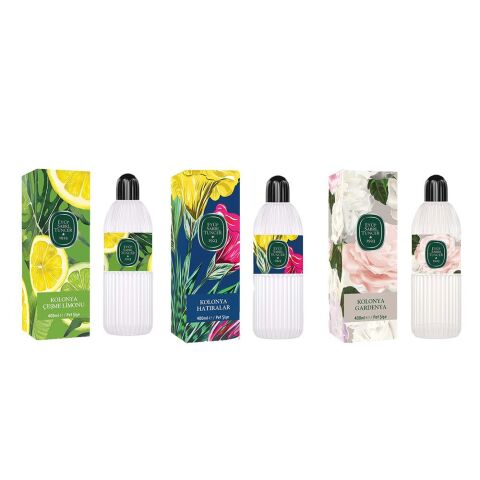 Eyüp Sabri Tuncer Kolonya Çeşme Limonu, Hatıralar ve Gardenya Pet Şişe 400 ml