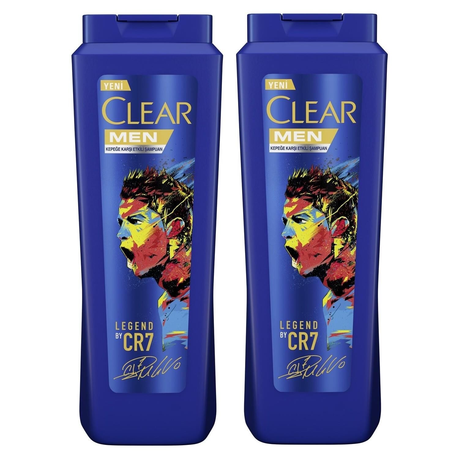 Clear Men Kepeğe Karşı Etkili Şampuan Legend Ronaldo Limited Edition 600 ml x 2