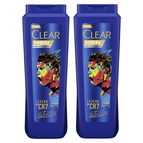 Clear Men Kepeğe Karşı Etkili Şampuan Legend Ronaldo Limited Edition 600 ml x 2