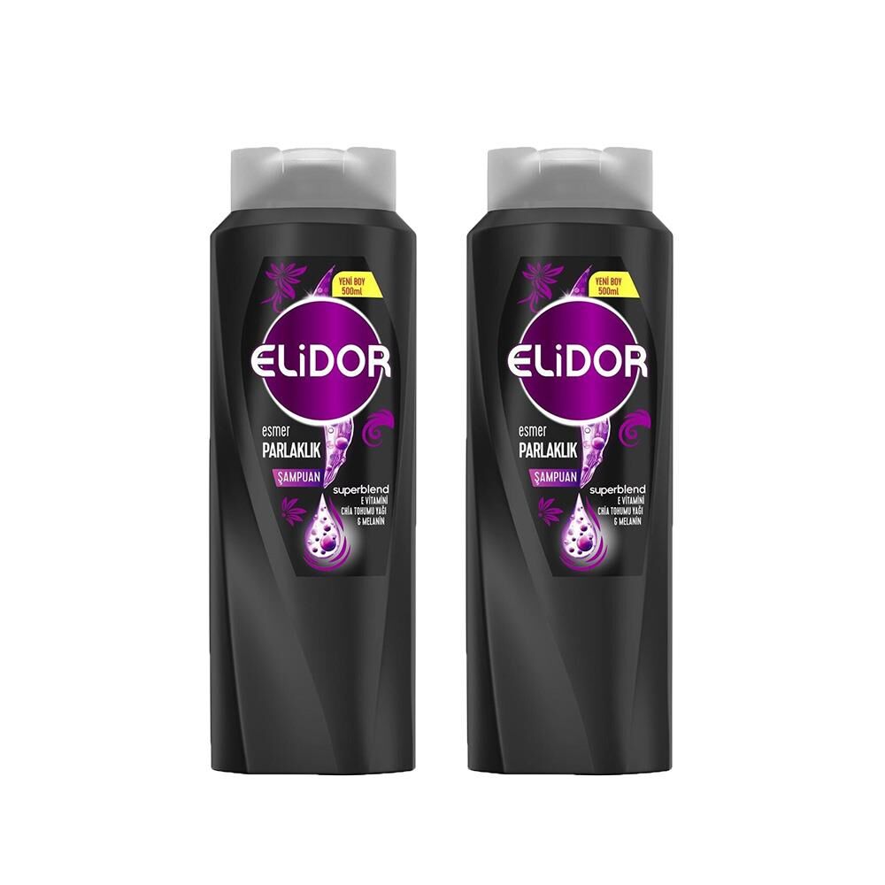 Elidor Superblend Saç Bakım Şampuanı Esmer Parlaklık x 2