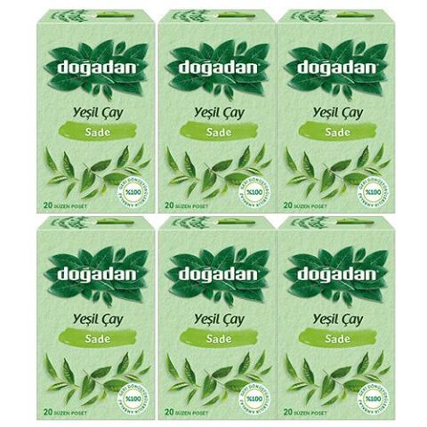 Doğadan Yeşil Çay Sade x 6 adet