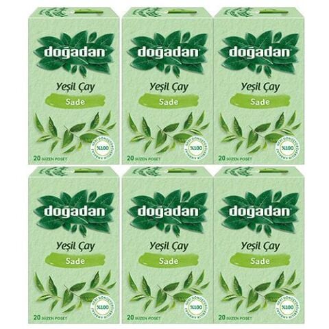 Doğadan Yeşil Çay Sade x 6 adet