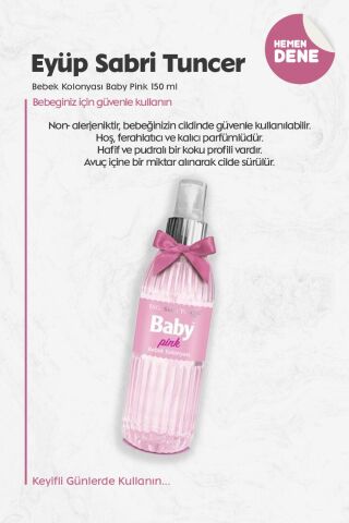 Eyüp Sabri Tuncer Bebek Kolonyası Baby Pınk 150 ml