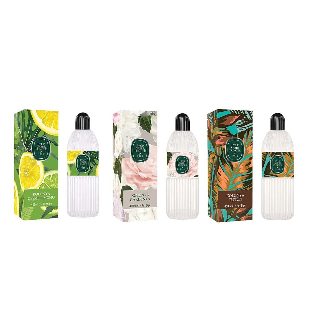 Eyüp Sabri Tuncer Kolonya Çeşme Limonu, Gardenya ve Tütün Pet Şişe 400 ml