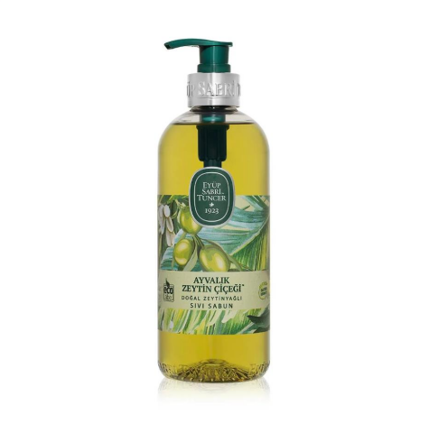 Eyüp Sabri Tuncer 1500 ML+500 ML Doğal Zeytinyağlı Sıvı Sabun Ayvalık Zeytin Çiçeği ve Yasemin Koku Hediye
