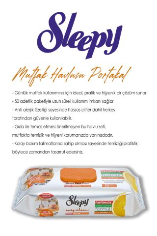 5 AL 4 ÖDE Sleepy Portakallı Süper Mutfak Havlusu 50'li ve ROSIE
