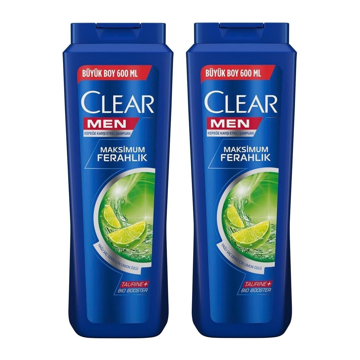 Clear Men Yağlı Saç Derisi İçin Maksimum Ferahlık Şampuan 600 ml x 2