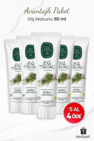 Eyüp Sabri Tuncer 5 al 4 öde Çam Özlü Diş Macunu Hediyeli