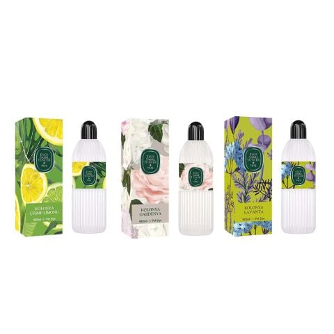 Eyüp Sabri Tuncer Kolonya Çeşme Limonu, Gardenya ve Lavanta Pet Şişe 400 ml