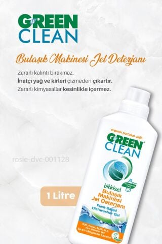 Green Clean Bulaşık Jel Deterjan 1000 ml 7 AL 6 ÖDE ve Rosie Hediye