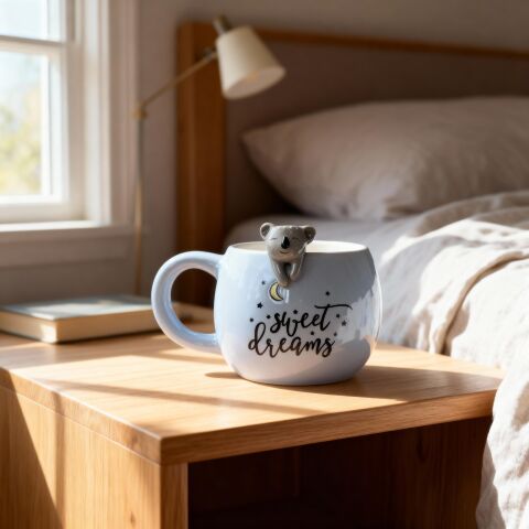 Koala Figürlü Seramik Kupa 350 ml