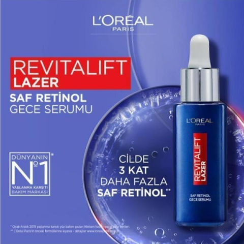 Loreal Paris Revitalift Clinical %12 Saf C Vitamini Aydınlatıcı Serum & Revitalift Lazer Saf Retinol Gece Serumu ve ROSIE
