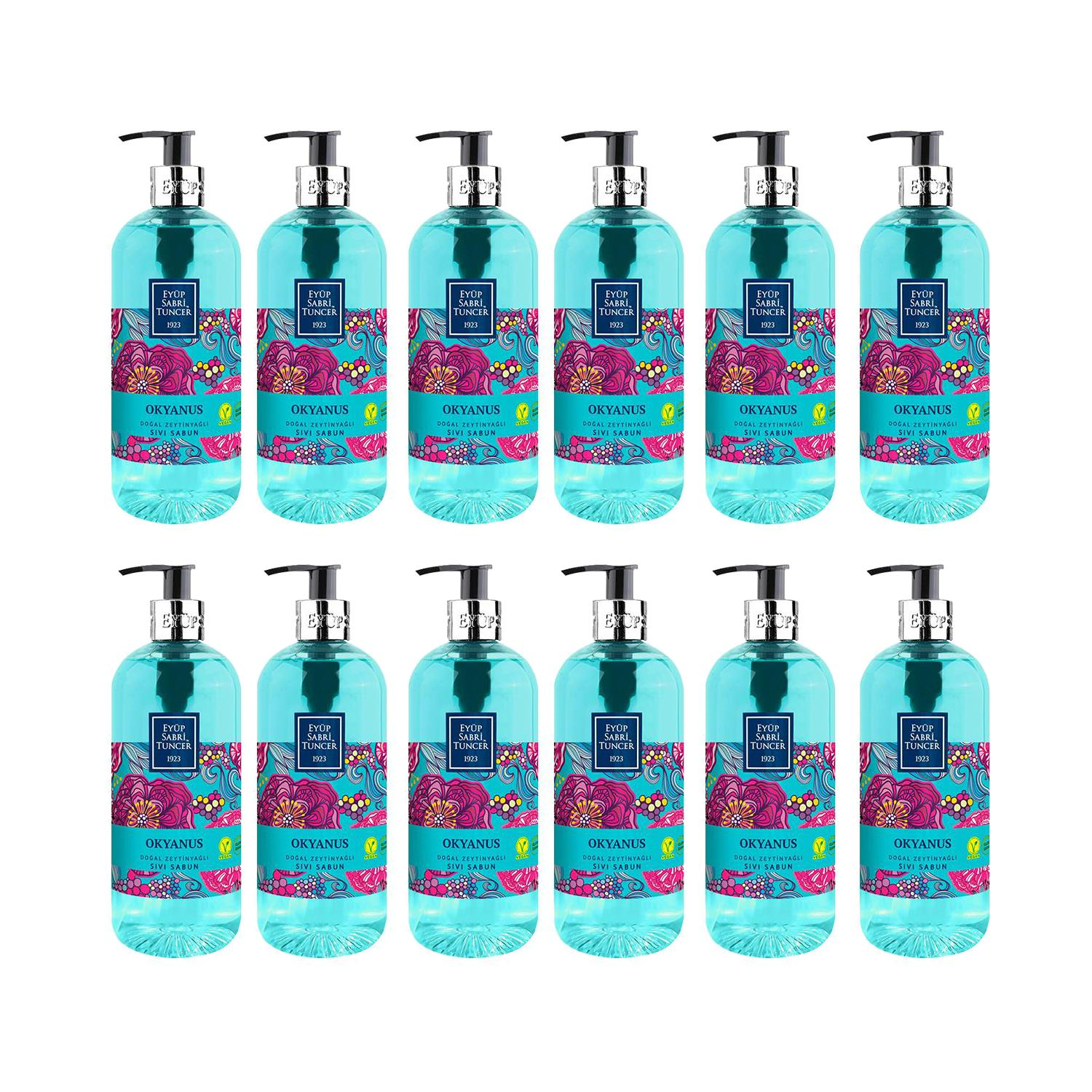 Eyüp Sabri Tuncer Doğal Zeytinyağlı Sıvı Sabun Okyanus 500 ml x 12 Adet