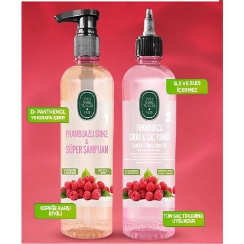 Frambuazlı Süper Şampuan Ve Sirke Tonik 500 ML