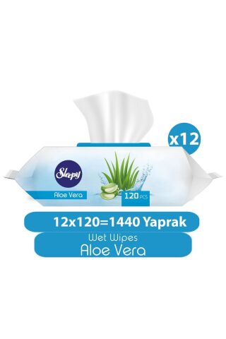 Sleepy Aloe Vera Islak Havlu 12X120 (1440 Yaprak)