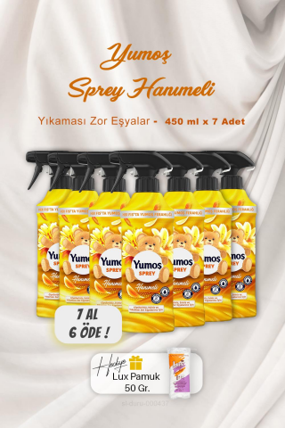 7 AL 6 ÖDE Yumoş Sprey Hanımeli 450 ml, Pamuk Hediyeli