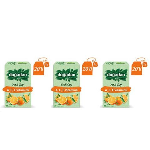Doğadan A,C,E Vitaminli Yeşil Çay x 3 adet