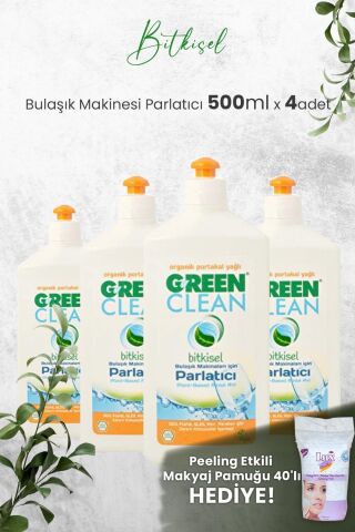 U Green Clean Bulaşık Makinesi Parlatıcı 500 ml x 4 Adet ve Hediyeli