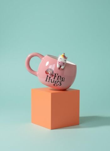 Unicorn Figürlü Seramik Kupa 350 ml