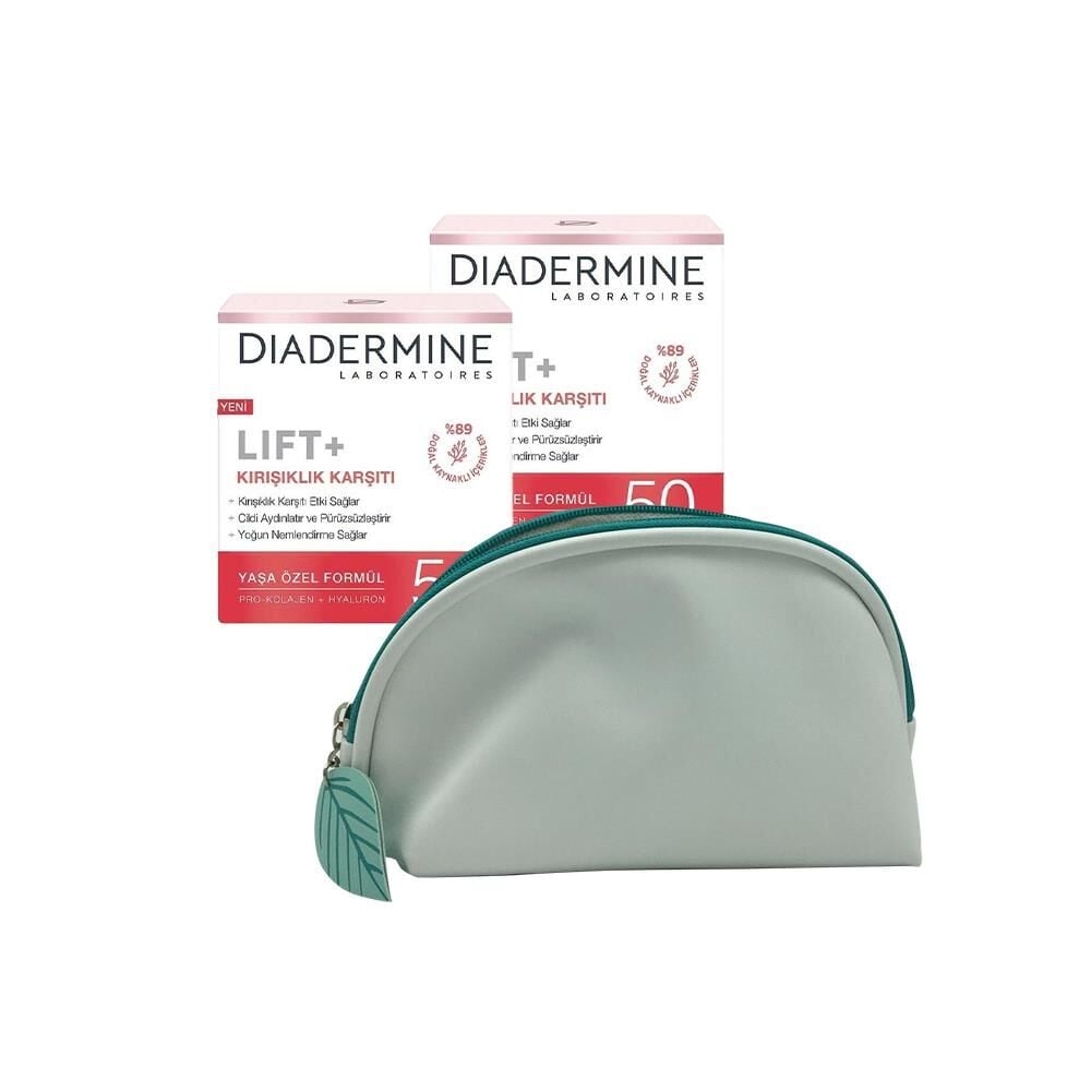 Diadermine Kırışıklık Karşıtı Krem Lift+ 50 x 2 ve Diadermine Çanta Hediyeli