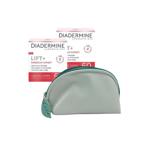 Diadermine Kırışıklık Karşıtı Krem Lift+ 50 x 2 ve Diadermine Çanta Hediyeli
