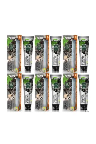 Eyüp Sabri Tuncer Doğal Aktif Bambu Karbonlu Diş Macunu 75 ml + Diş Fırçası Hediyeli X 6 Adet