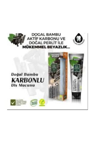 Eyüp Sabri Tuncer Doğal Aktif Bambu Karbonlu Diş Macunu 75 ml + Diş Fırçası Hediyeli X 6 Adet
