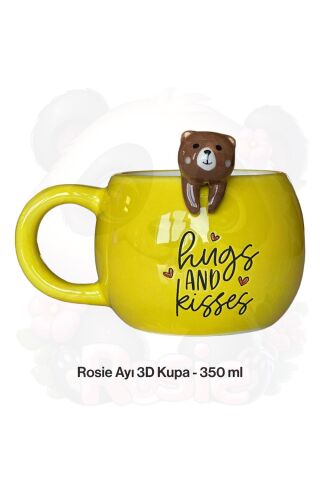 Ayı Figürlü Seramik Kupa 350 ml