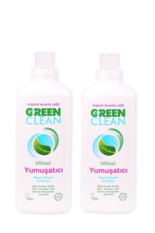 Green Clean Organik Lavanta Yağlı Bitkisel Yumuşatıcı 1000 ml 2 Li