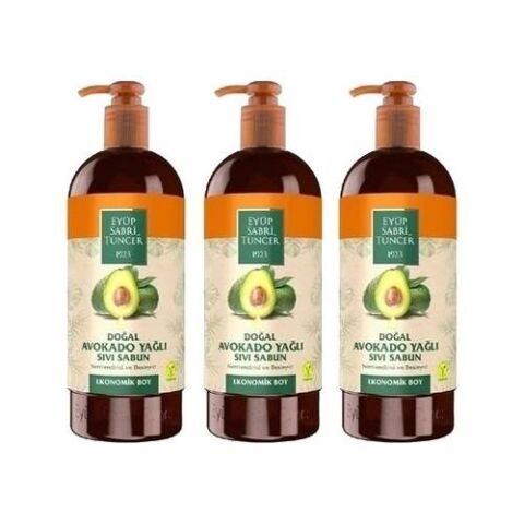 Eyüp Sabri Tuncer Doğal Avokado Yağlı Sıvı Sabun 750 ml x 3