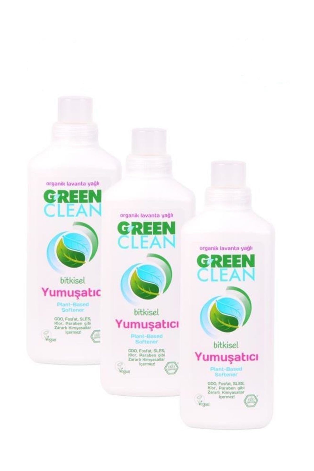 Green Clean Organik Lavanta Yağlı Bitkisel Yumuşatıcı 1000 ml- 3 lü